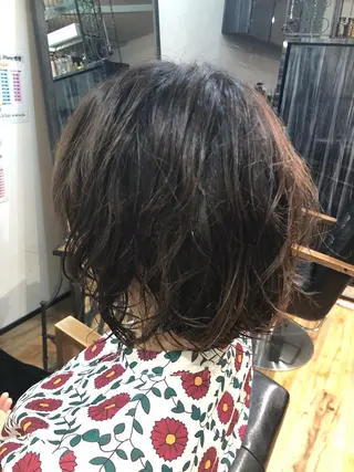 ショート カラー パーマ room405所属・taishi taishiのヘアスタイル