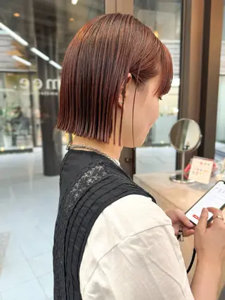 ショート カラー mee.表参道所属・ボブ/ショート /パーマ/shinのヘアスタイル