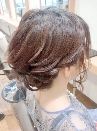セミロング ヘアアレンジ GRANLUSSO 〜グランルッソ駅前店所属・木口 嘉美のヘアスタイル