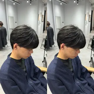 メンズ センターパート ／植田のヘアスタイル