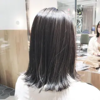 ミディアム カラー ボブ/ハイトーン 立川loose 下田のヘアスタイル