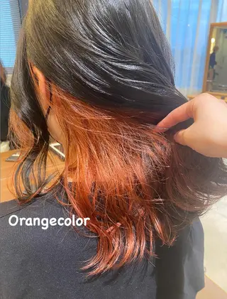 ロング 中川 花織のヘアスタイル