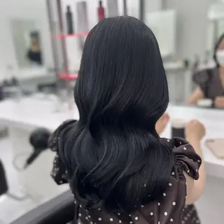 ヘアアレンジ カラー ロング 🥂上品ワンホンヘア 🥂nozomiのヘアスタイル