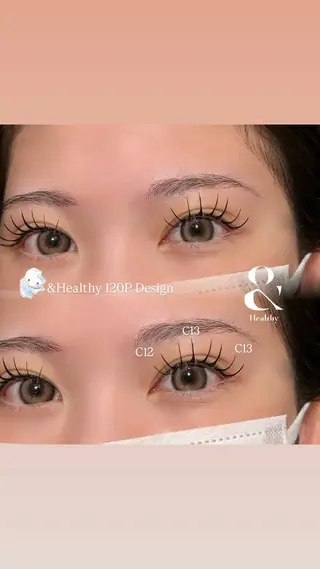 マツエク・マツパ H  eyelash ⌇𝐦𝐢𝐮 ☽のマツエク・マツパデザイン
