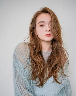 ロング カラー ANY/須田 麻人/ハードパーマのヘアスタイル