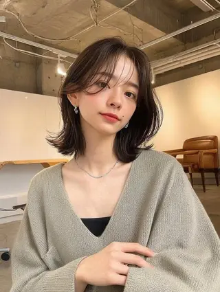 ロング 藤村 雄大のヘアスタイル