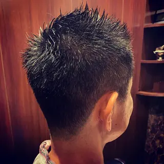 ショート ヘアアレンジ メンズ HIROGINZA ヒロ銀座 青山所属・マツオ リュウホウ🐉のヘアスタイル