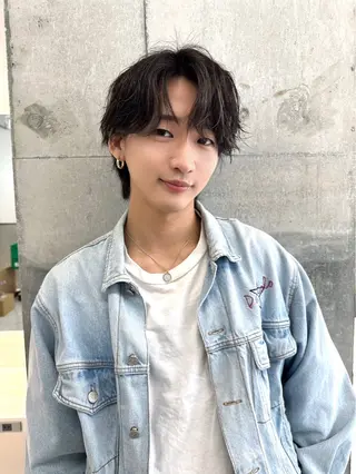 メンズ 髪質改善×韓国ヘアサロン Role 博多【ロール】所属・yui🎀ブリーチ なしWカラー／博多のヘアスタイル