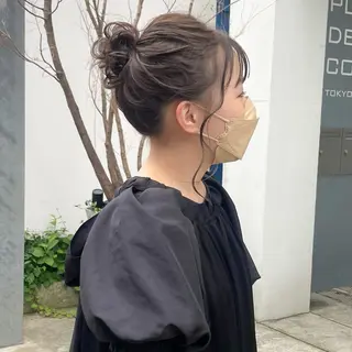 ロング カラー ヘアアレンジ 艶カラー×似合わせ カットshihomiのヘアスタイル