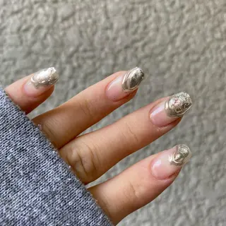 ミディアム カラー パーマ ヘアアレンジ メンズ ネイル マツエク・マツパ アイブロウ 今福鶴見ネイル 8(ｴｲﾄ)のネイルデザイン