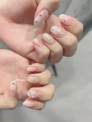 ネイル 北浦和 自爪育成ケアのネイルデザイン