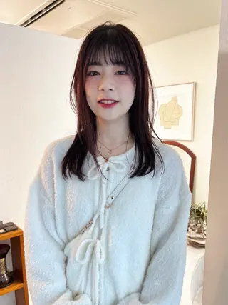 セミロング メンズハイトーン/栄 /イトウタケルのヘアスタイル