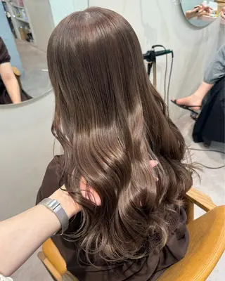 ロング カラー roka所属・ayaka♡ 柔らかカラーのヘアスタイル