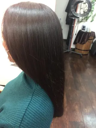 セミロング カラー パーマ 桧山 真のヘアスタイル