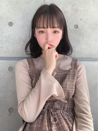 ミディアム カラー ヘアアレンジ 🤍THEATER 【公式】札幌🤍🍬のヘアスタイル