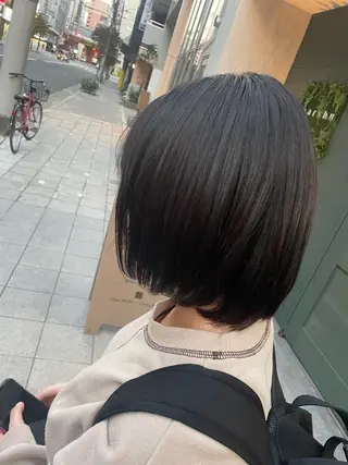 ミディアム カラー 石川 聖奈のヘアスタイル