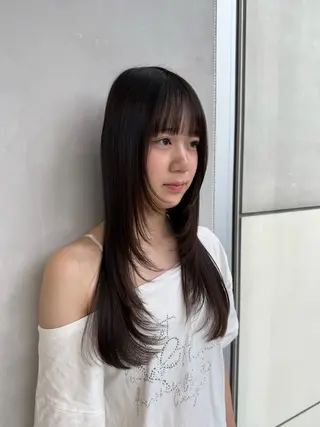 ロング 渋谷レイヤーカット/ 暖色艶カラー🩵高橋のヘアスタイル