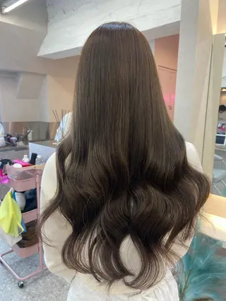 ロング カラー 新宿/韓国ヘア 中明度カラー/かやのヘアスタイル