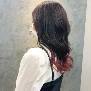 セミロング 所渉/韓国レイヤー /ウルフカットのヘアスタイル