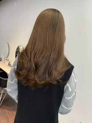 ロング カラー ヘアアレンジ maoブリーチ無し 似合わせカラーのヘアスタイル