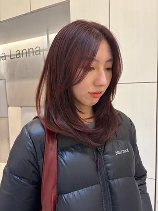 ミディアム カラー 🍃柔らかヘアー田中 瑞希🍃のヘアスタイル