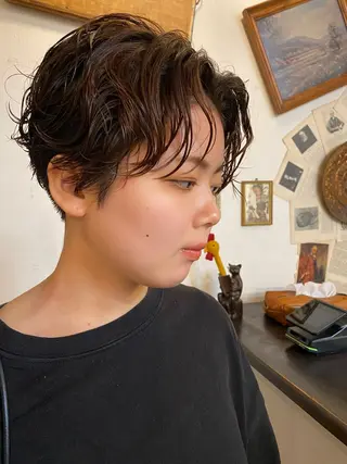 ショート sea's所属・ヒラカホ/矢場町/ ブリーチ/似合わせのヘアスタイル