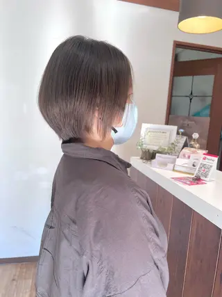 ショート カラー パーマ 美容室Plaser(プラセル)所属・YUKA .のヘアスタイル