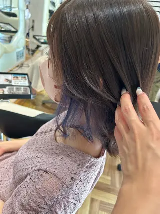 ミディアム 福森 みずきのヘアスタイル