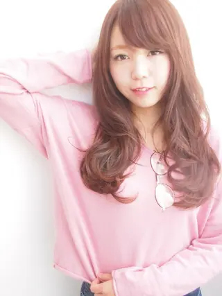 ミディアム セミロング ロング カラー パーマ ヘアアレンジ 美容室tuuli 大名店所属・tuuli トゥーリのヘアスタイル