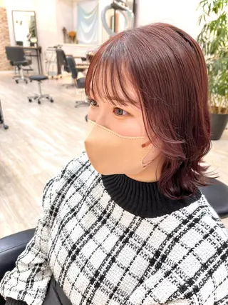 ショート カラー くさかみさき🌼暖色 /耳つぼ/オタク🌼のヘアスタイル