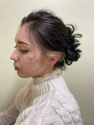 ヘアアレンジ ルプラボウ/日野 /ショート/レイヤーのヘアスタイル