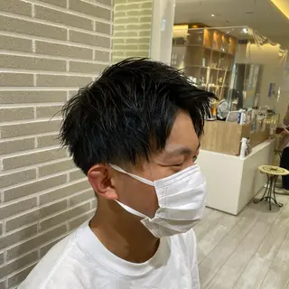 メンズ 赤本悠斗波巻きパーマ メンズパーマのヘアスタイル