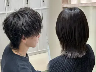 ミディアム メンズ N,SOL / 岩上 新大のヘアスタイル
