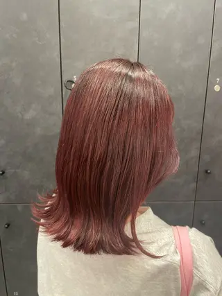 ミディアム 藤原 凜香のヘアスタイル