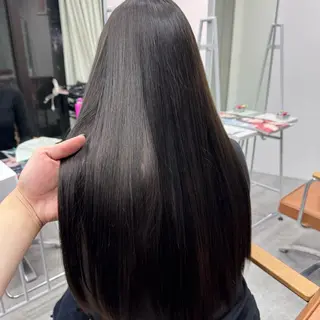 ロング カラー ヘアアレンジ ブリーチなしカラー /新百合ヶ丘/安形翔のヘアスタイル