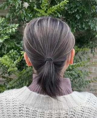 ショート カラー 大人可愛い透明感🌟 小顔・韓国髪🌟野中のヘアスタイル