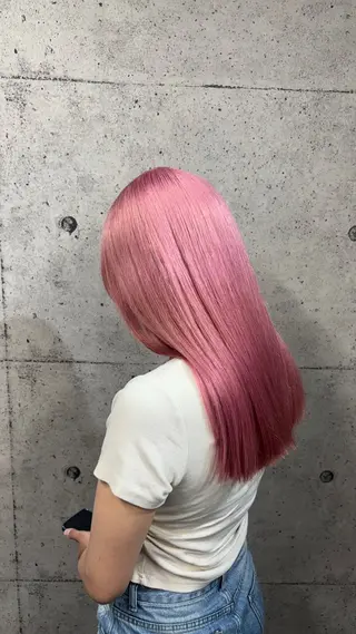 セミロング カラー ハイトーン/ブリーチ /hikaruのヘアスタイル