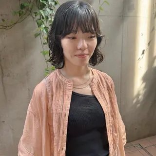 ショート パーマ 大橋 芽衣のヘアスタイル