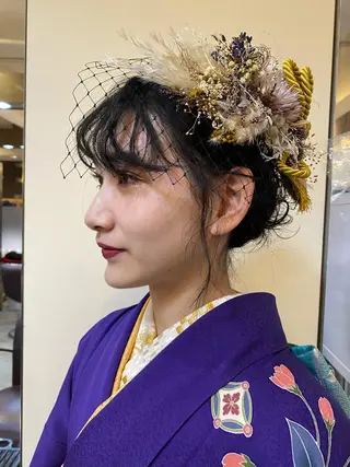 ミディアム ヘアアレンジ 平野 優奈のヘアスタイル