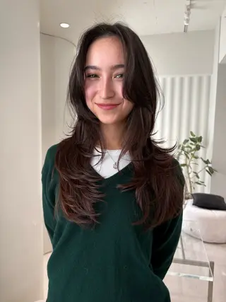 ロング カラー 海外レイヤー /NAGISAのヘアスタイル