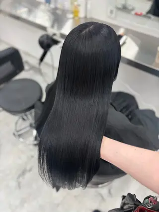 ロング カラー 韓国風暗髪ヘア🤍 🫧MIREIのヘアスタイル