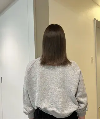 カラー films所属・AYA/films 韓国/レイヤー／ボブのヘアスタイル