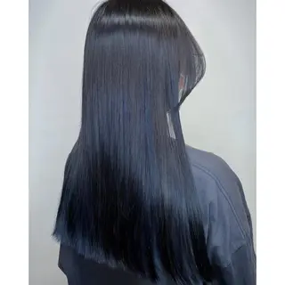 ロング カラー 夏井 沙織のヘアスタイル