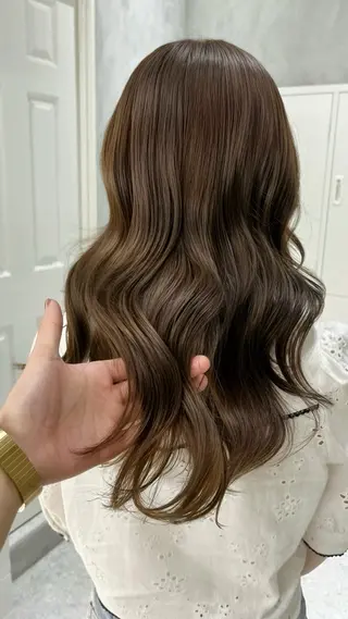ロング カラー 新宿📍韓国ヘア 🇰🇷透明感カラーのヘアスタイル