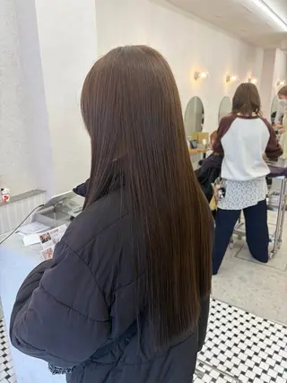 ロング リン🔔ボブ cut 柔らかベージュ🤎のヘアスタイル