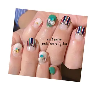 ネイル ﾈｲﾙﾙｰﾑﾘｯｶ 𝐦𝐚𝐲𝐮のネイルデザイン