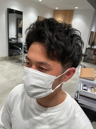 ショート カラー パーマ ヘアアレンジ メンズ パーソナルカラー合わ せたカラー🤍なつみのヘアスタイル