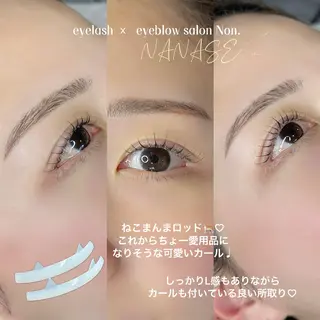 マツエク・マツパ eyelash ×  eyebrow salon Non.所属・Non. NANASEのマツエク・マツパデザイン