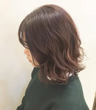 ミディアム カラー 嶋佐 昌大 シマサマオのヘアスタイル