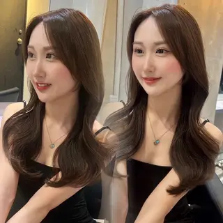 セミロング カラー 透明感×韓国ヘア 🇰🇷きららのヘアスタイル